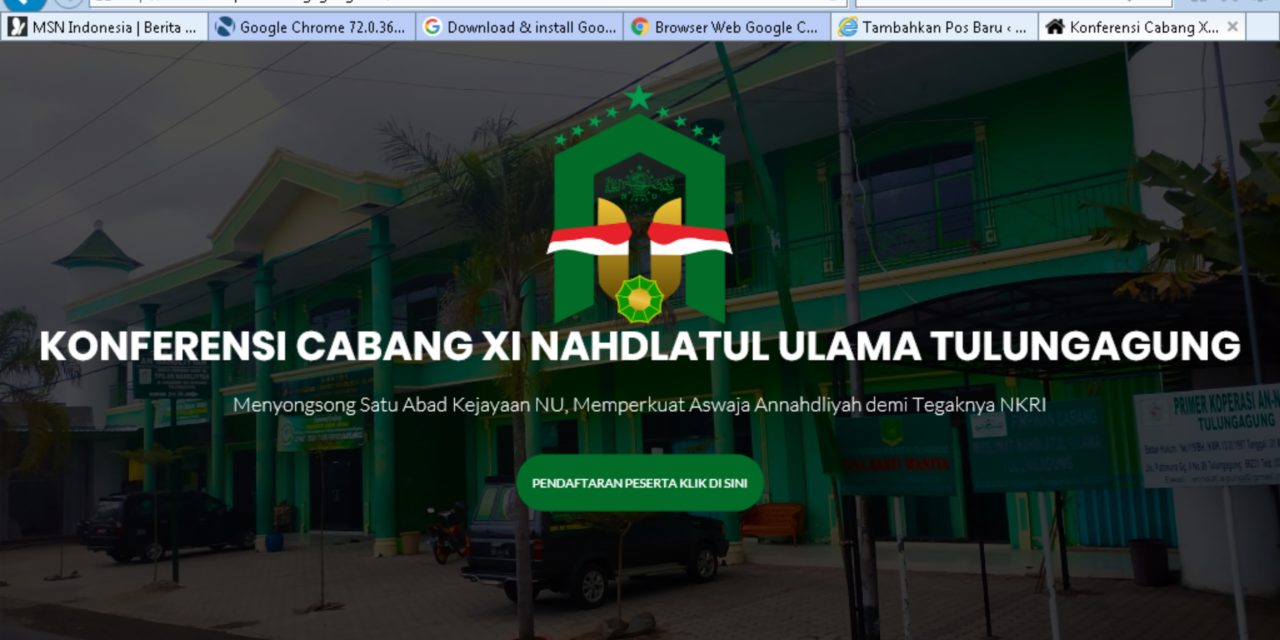 Panitia Konfercab XI NU Tulungagung Terapkan Pendaftaran Peserta dengan Online