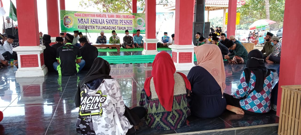 Ngaji Aswaja Santri Pesisir Bentuk Semangat BKNU Tulungagung  Menjaga NKRI