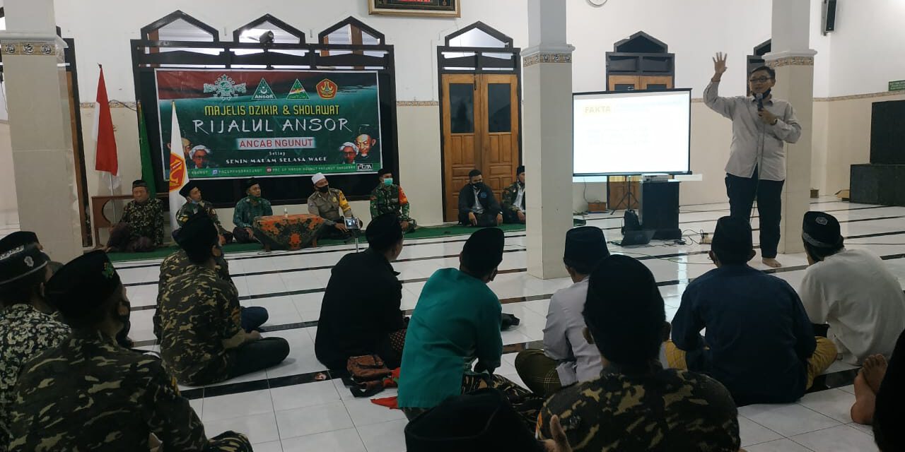 Acara Rijalul Ansor di Ngunut Diisi Sosialisasi tentang Bahaya Narkoba