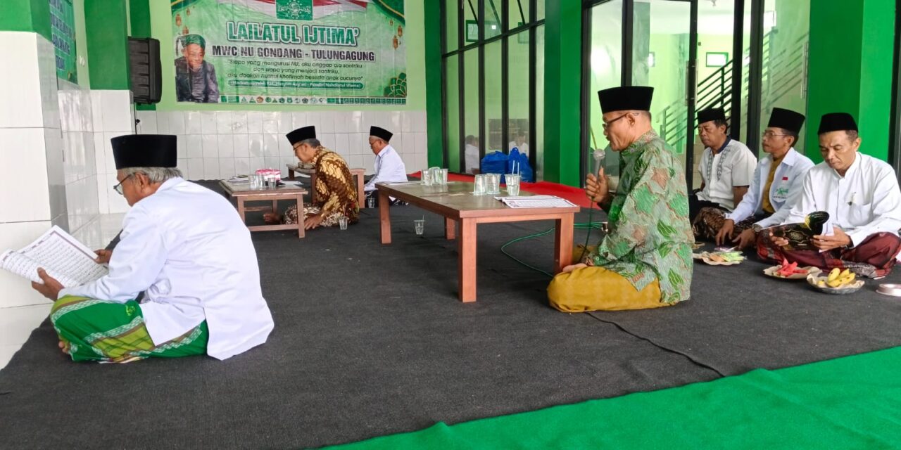 Khotmil Qur’an Perdana dalam rangka Tasyakuran Gedung Baru MWC NU Gondang