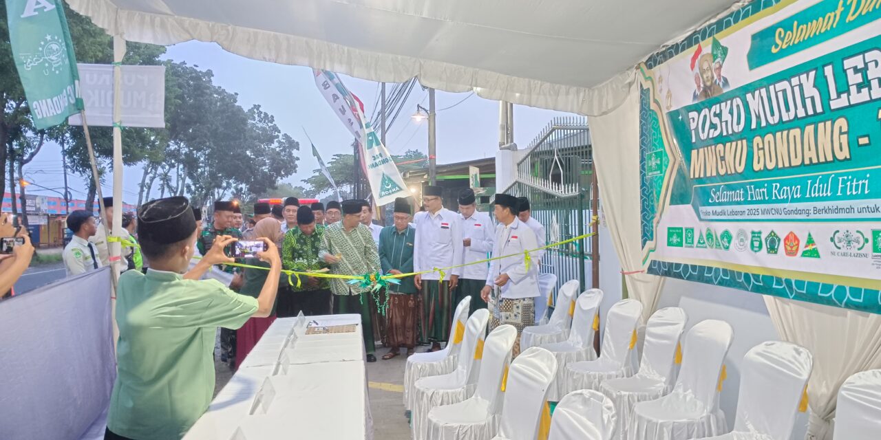 Posko Mudik Lebaran 2025 MWCNU Gondang Resmi Dibuka, Siap Layani Pemudik